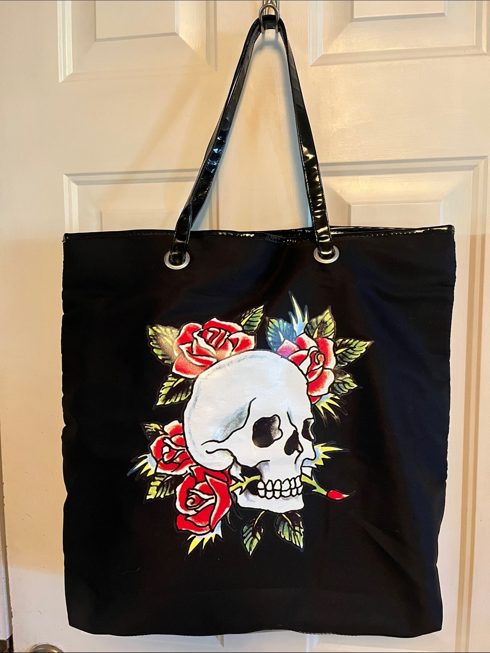 Nylon Skull Tote Bag
